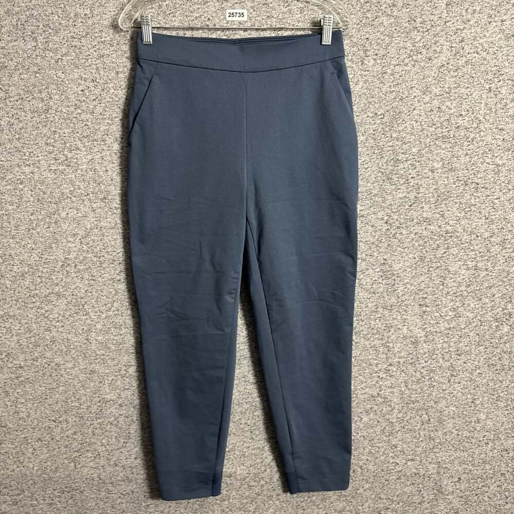 Ministry Of Supply Women's 4 Blue Slate Gray Kinetic Pull On Pants With Pockets